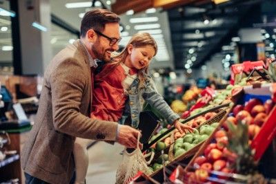 Wij gaan boodschappen doen in de supermarkt